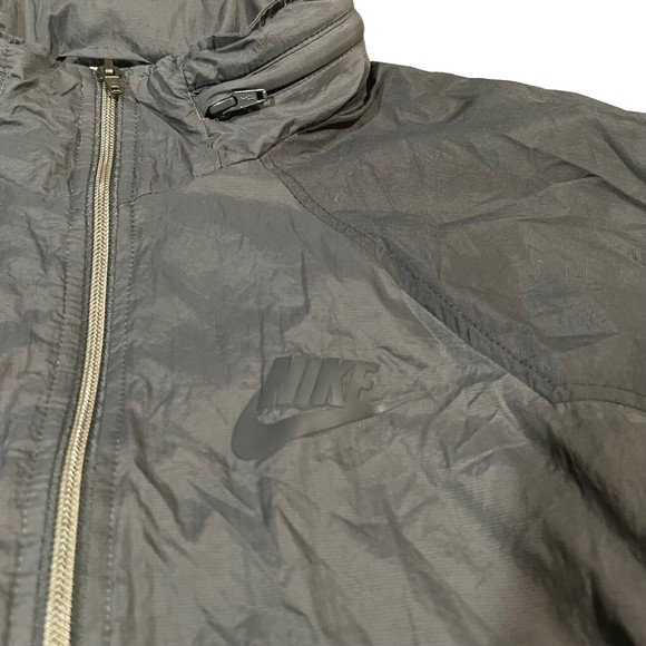 Nike Sportswear Hooded Woven Men's Jacket Anthracite Black Size S  Ar1869-060 - Picture 3 of 11